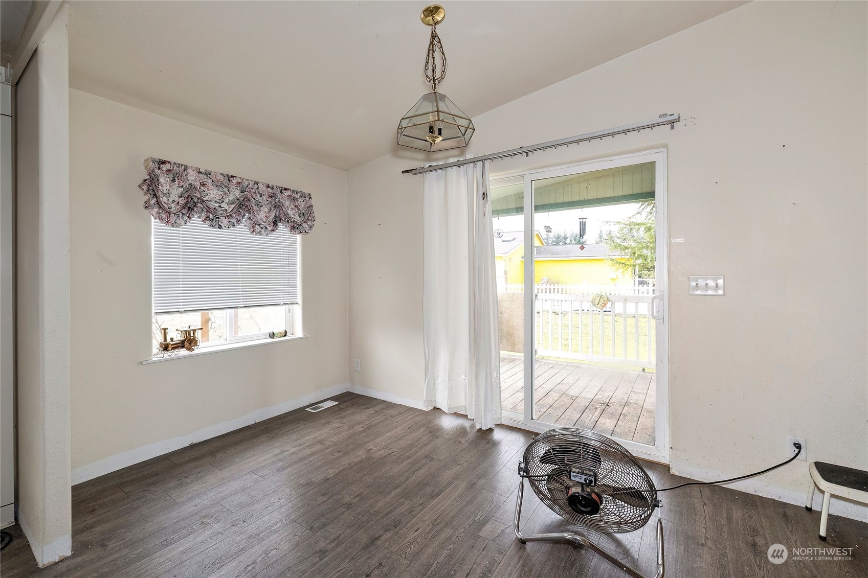 245 Griffith Farm Road Sequim, WA 98382 - Photo 18 of 33 a view of a room with wooden floor windows