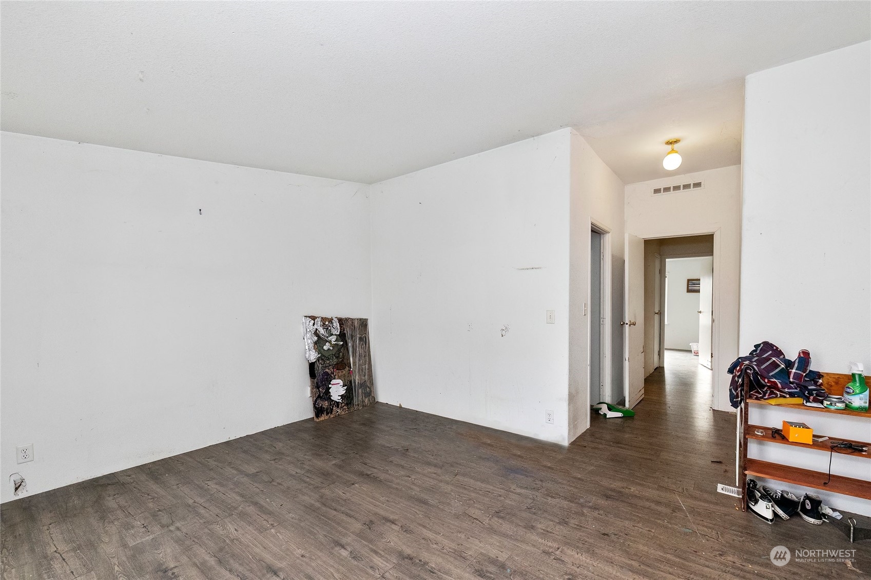 245 Griffith Farm Road Sequim, WA 98382 - Photo 23 of 33 a view of empty room with wooden floor