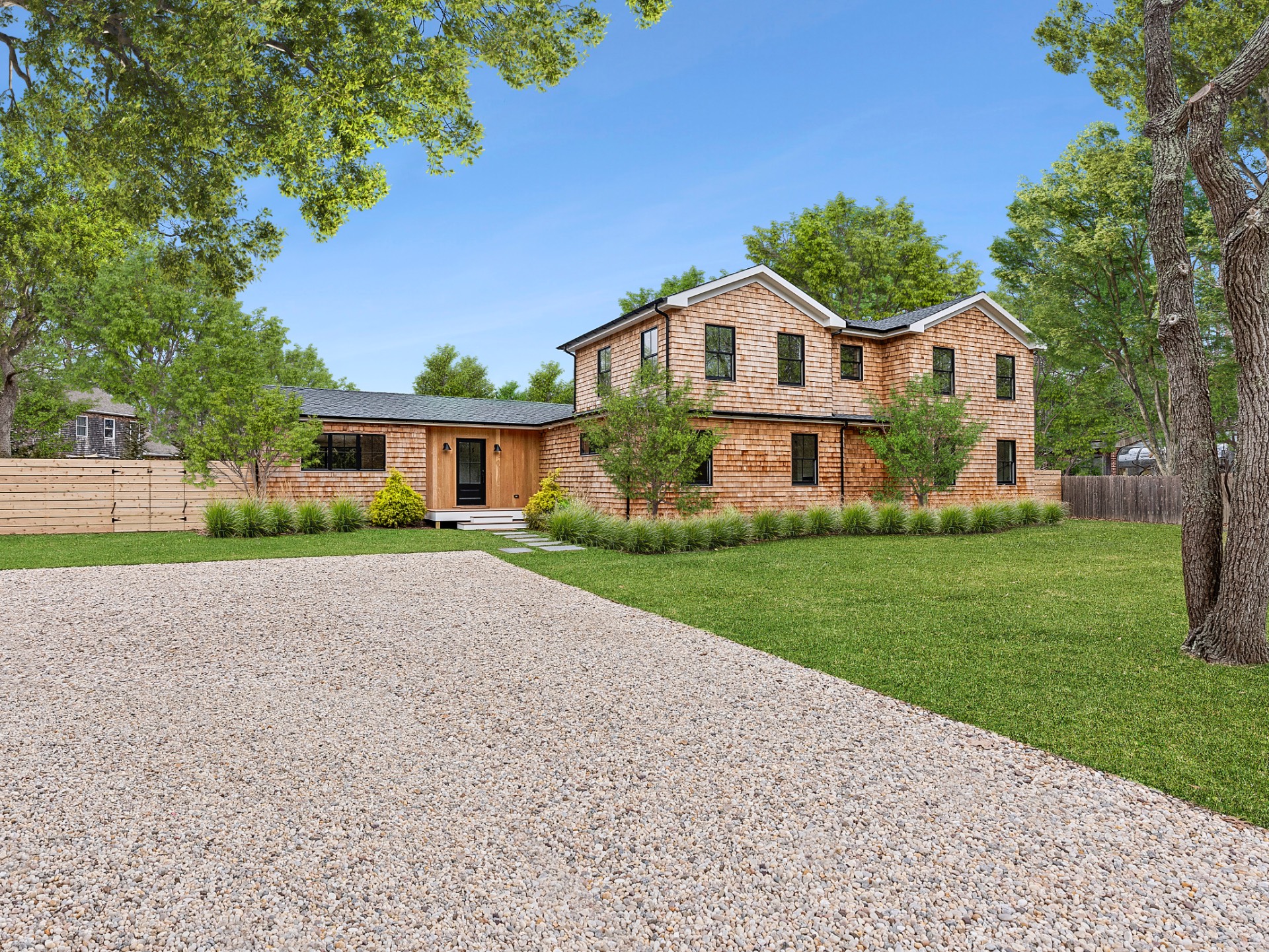 60 Kings Point Road East Hampton, NY 11937 - Photo 20 of 27 a front view of house with yard and green space