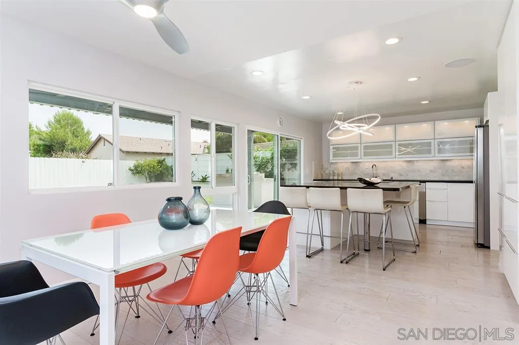 13617 Calais Drive Del Mar, CA 92014 - Photo 8 of 25 a dining room with furniture and a large window