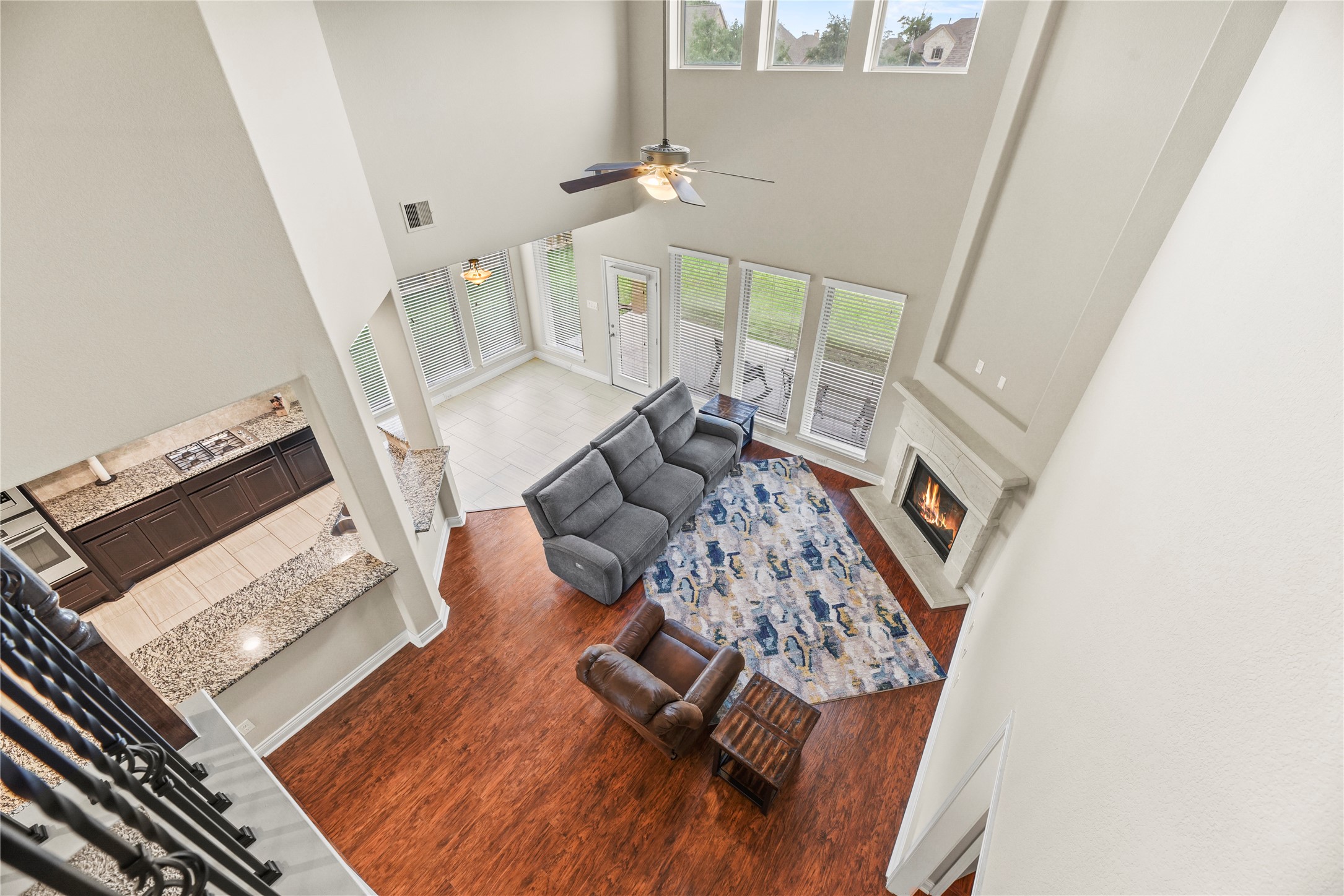 3834 Trophy Ridge Drive Spring, TX 77386 - Photo 25 of 43 a living room with furniture and a fireplace