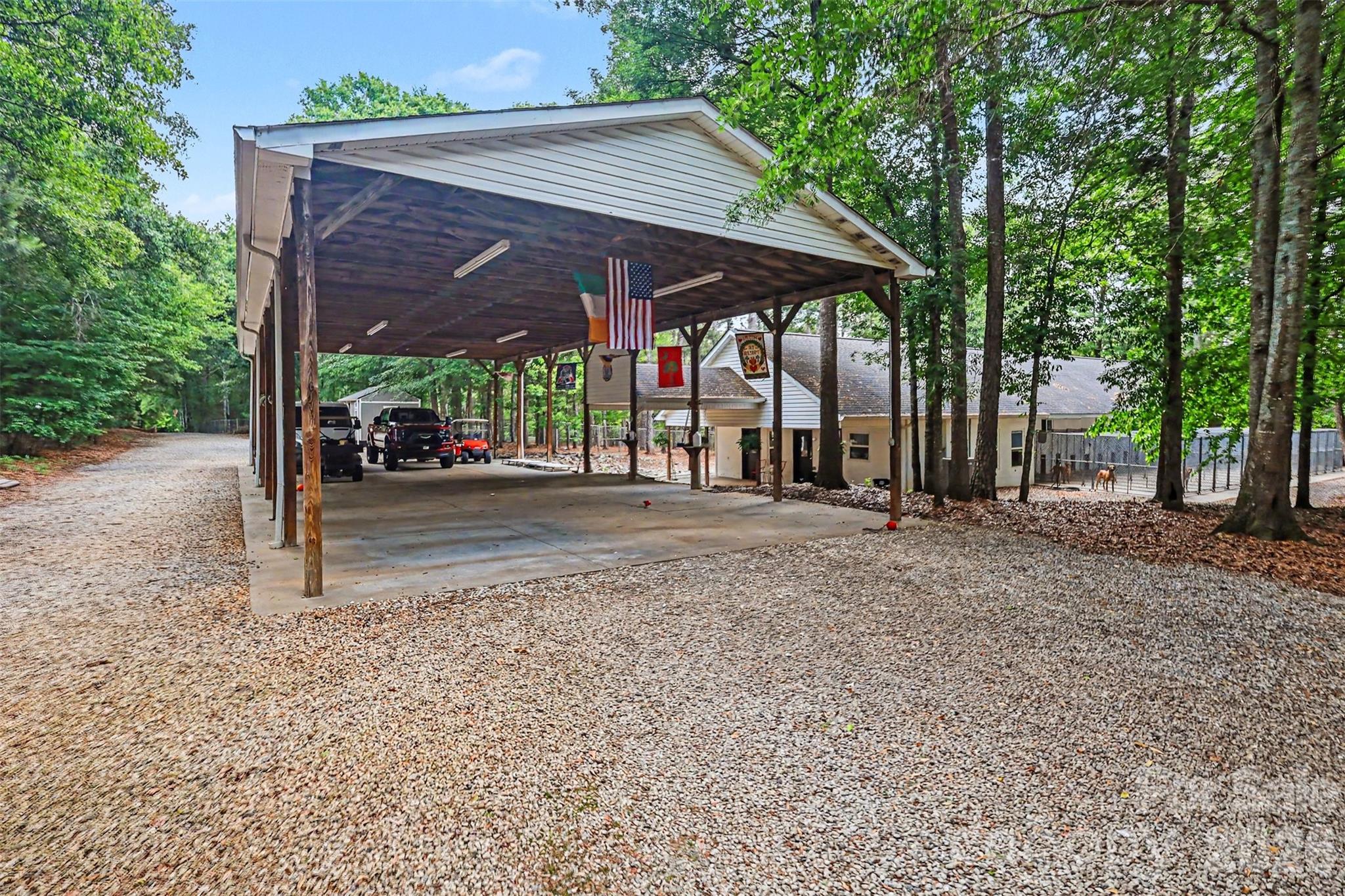 4037 Old Williamston Road Belton, SC 29627 - Photo 36 of 41 a backyard of a house with barbeque oven