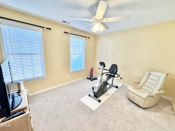 a view of a livingroom with a chandelier