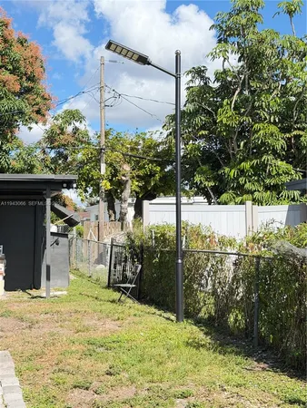 a view of a backyard of the house