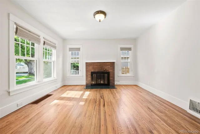 wooden floor in an empty room
