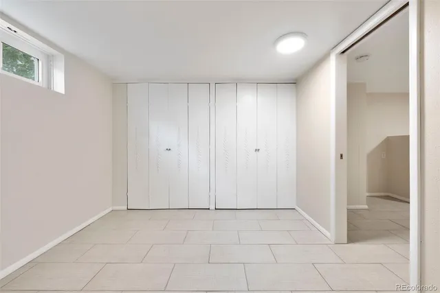 a view of a deck with a big yard