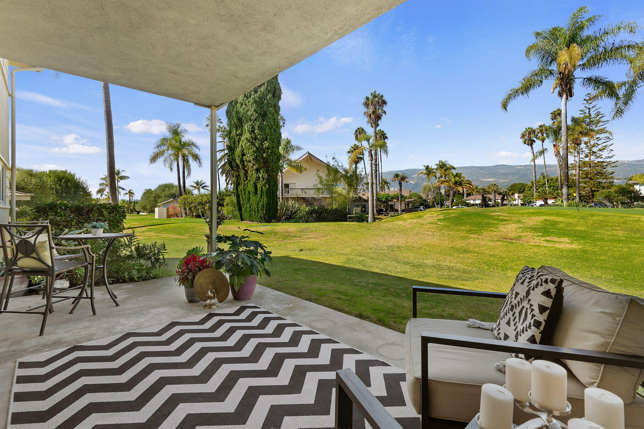 5796 Encina Road, Unit 2 Goleta, CA 93117 - Photo 2 of 38 Back patio with golf course views