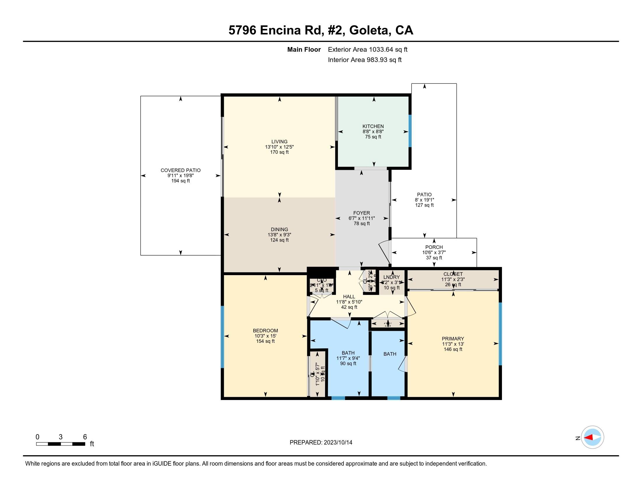 5796 Encina Road, Unit 2 Goleta, CA 93117 - Photo 38 of 38 Floor plan
