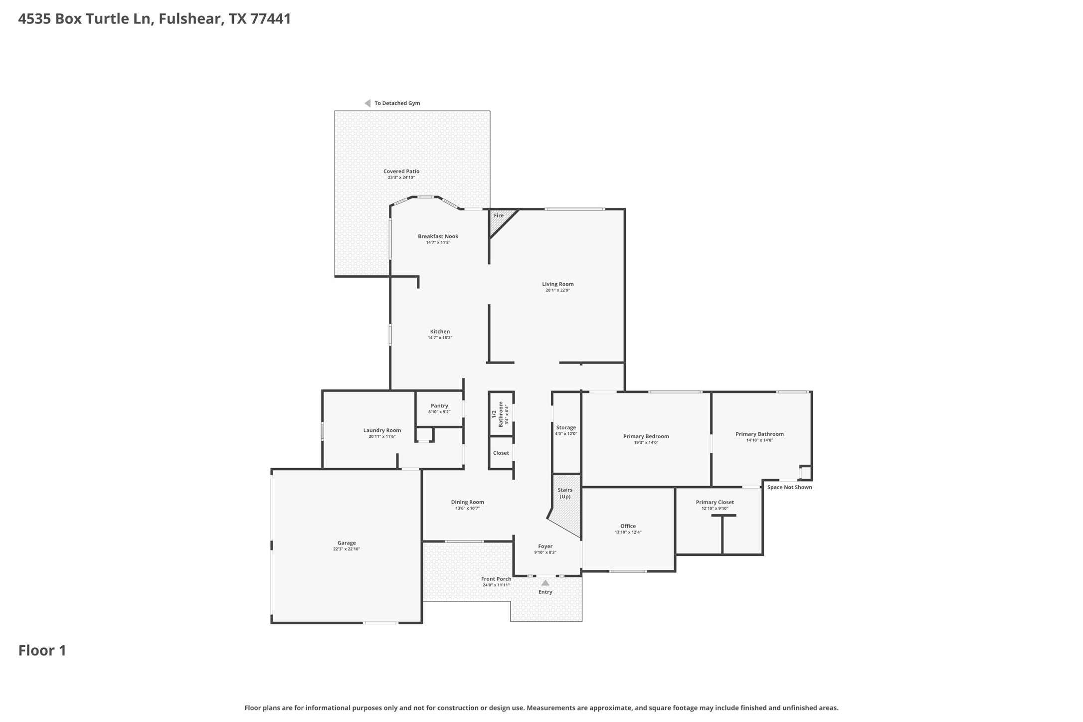 4535 Box Turtle Lane Fulshear, TX 77441 - Photo 7 of 49 First Floor Layout
