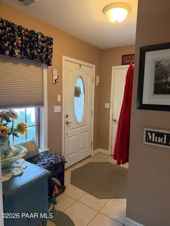 a view of a entryway of a house