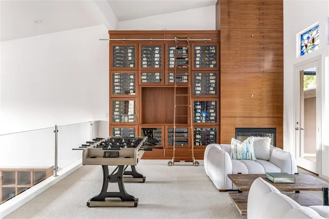 a bathroom with a bath tub