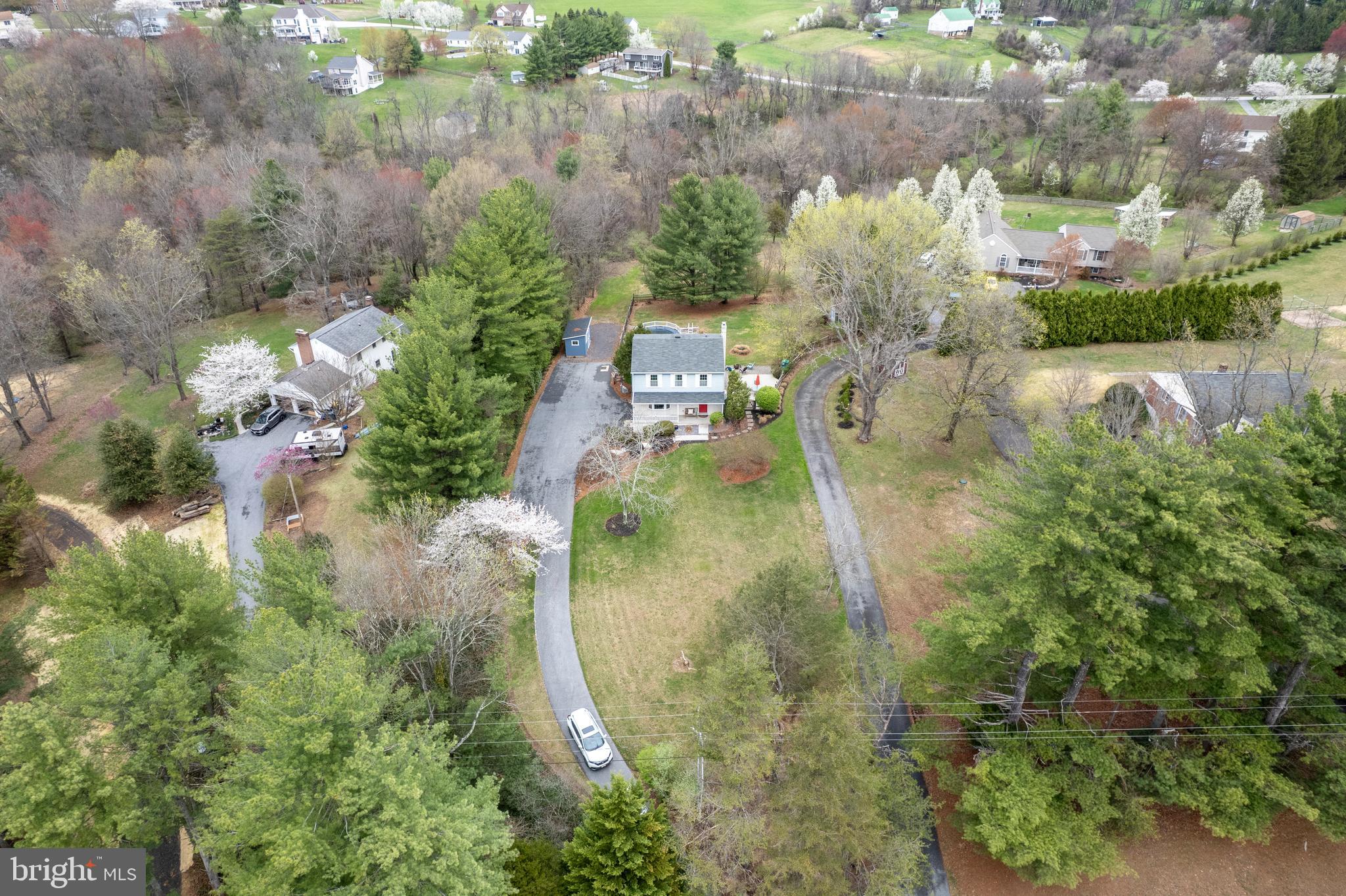 3144 Coon Club Road Hampstead, MD 21074 - Photo 6 of 64 an aerial view of a house with a yard and trees