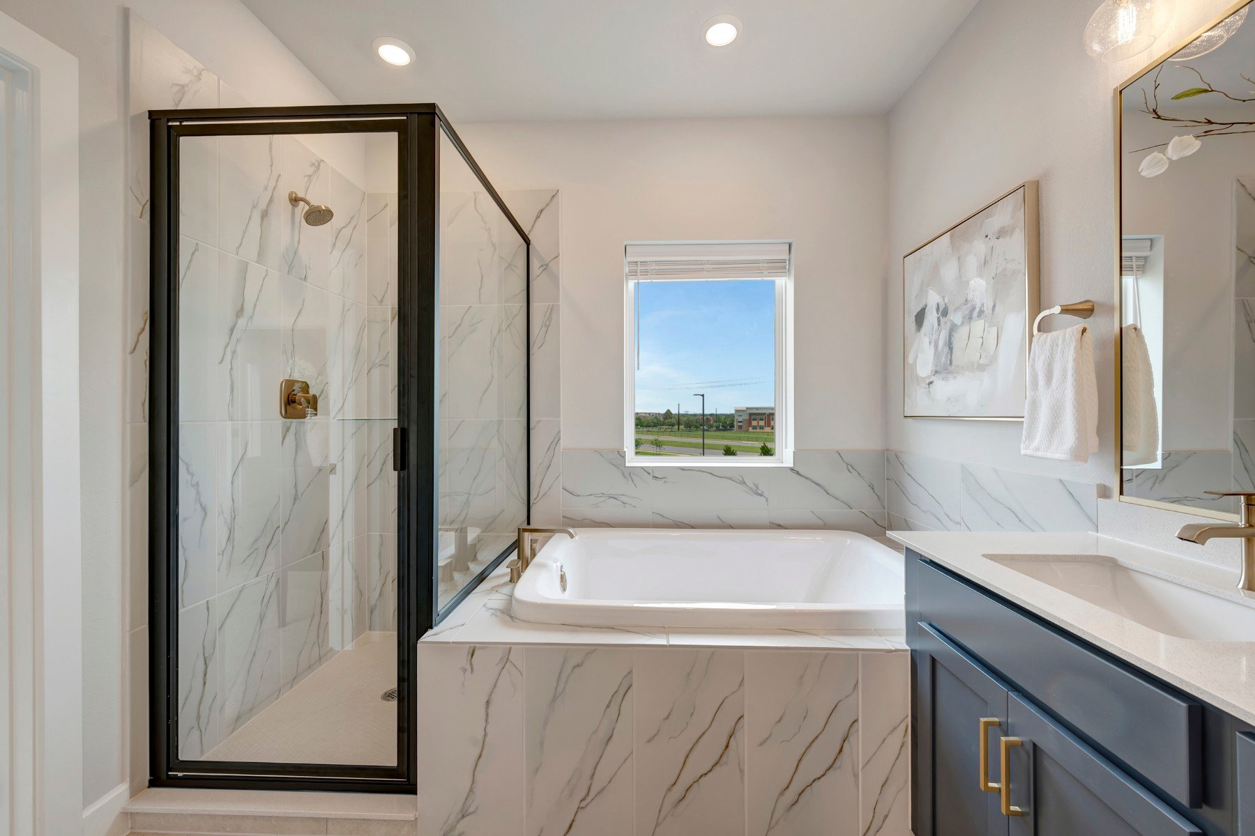 5606 Forks Road Austin, TX 78747 - Photo 12 of 18 Owner's Bathroom (Staged)