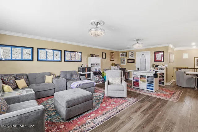 an aerial view of house with a swimming pool