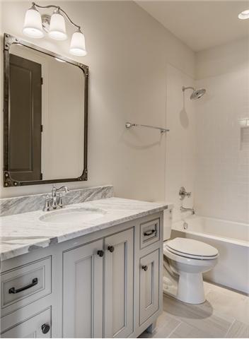 155 Cheek Road Nashville, TN 37205 - Photo 14 of 20 Secondary Suite Bathrooms have Carrera Marble Counter Tops and Custom Cabinetry