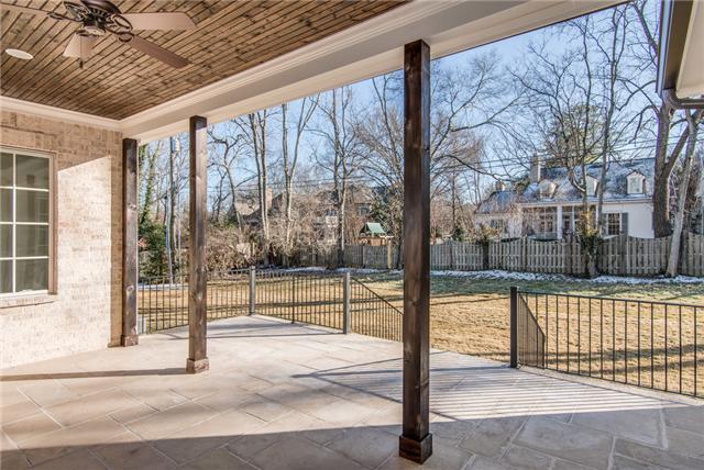 155 Cheek Road Nashville, TN 37205 - Photo 17 of 20 Fabulous Covered Porch Overlooks the Spacious back Yard