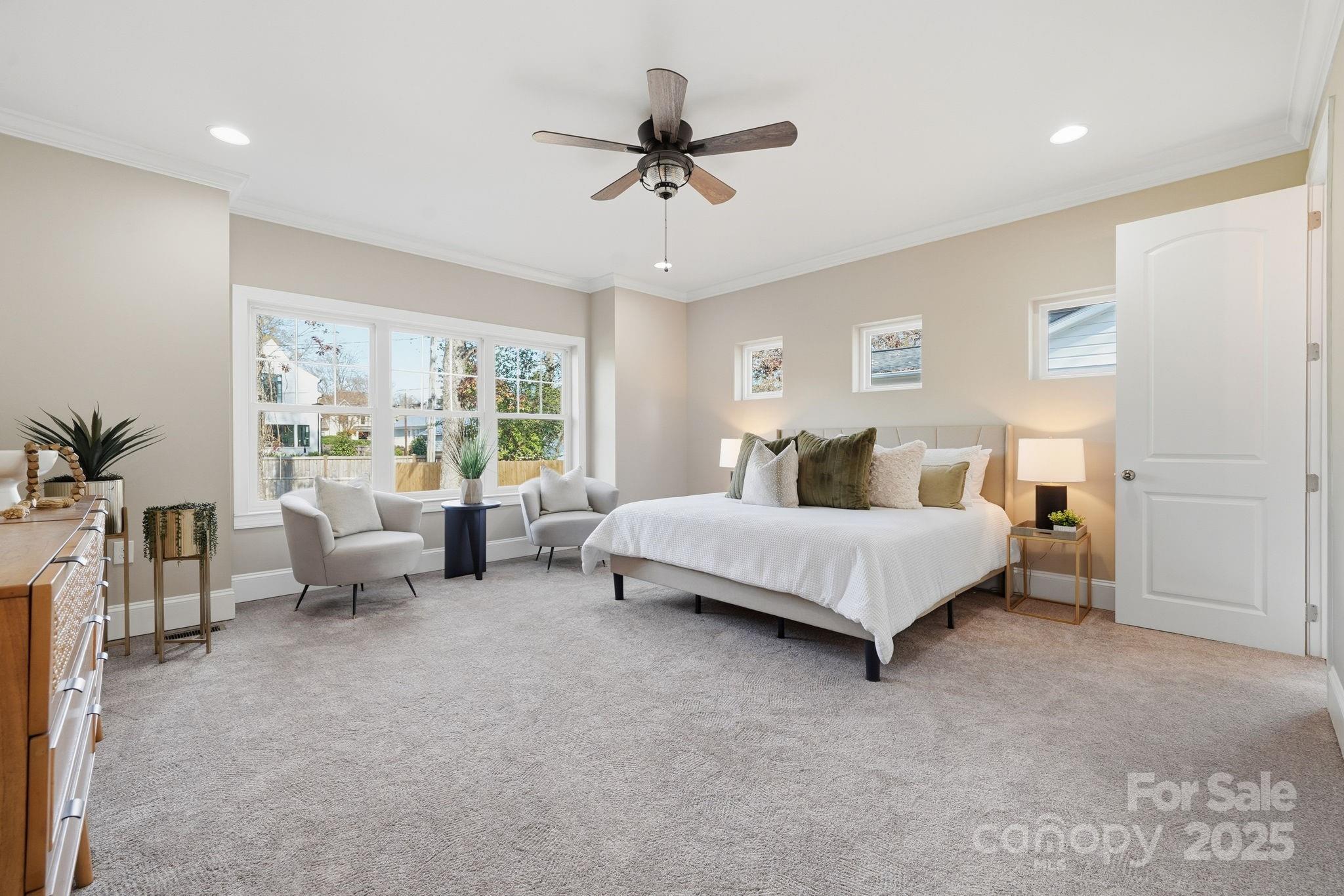 101 McAlway Road Charlotte, NC 28211 - Photo 20 of 40 a bedroom with bed and a couch