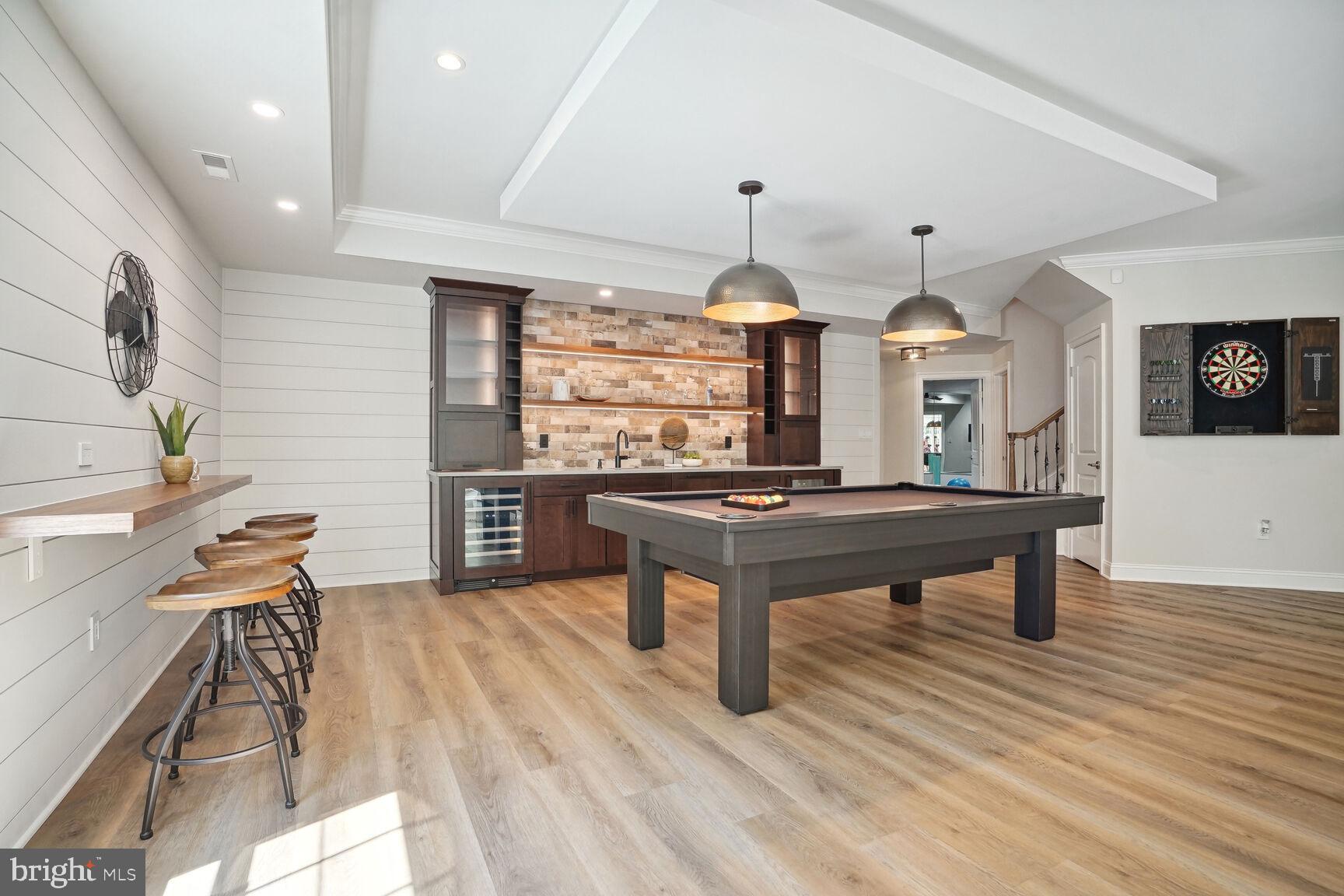 6701 Lumsden Street McLean, VA 22101 - Photo 37 of 57 Built in wood bar and stylish pool table