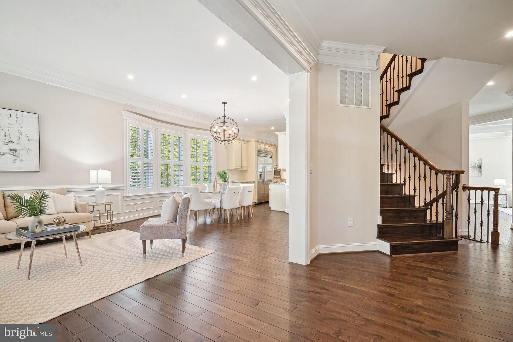 6701 Lumsden Street McLean, VA 22101 - Photo 5 of 57 a living room with furniture and a wooden floor