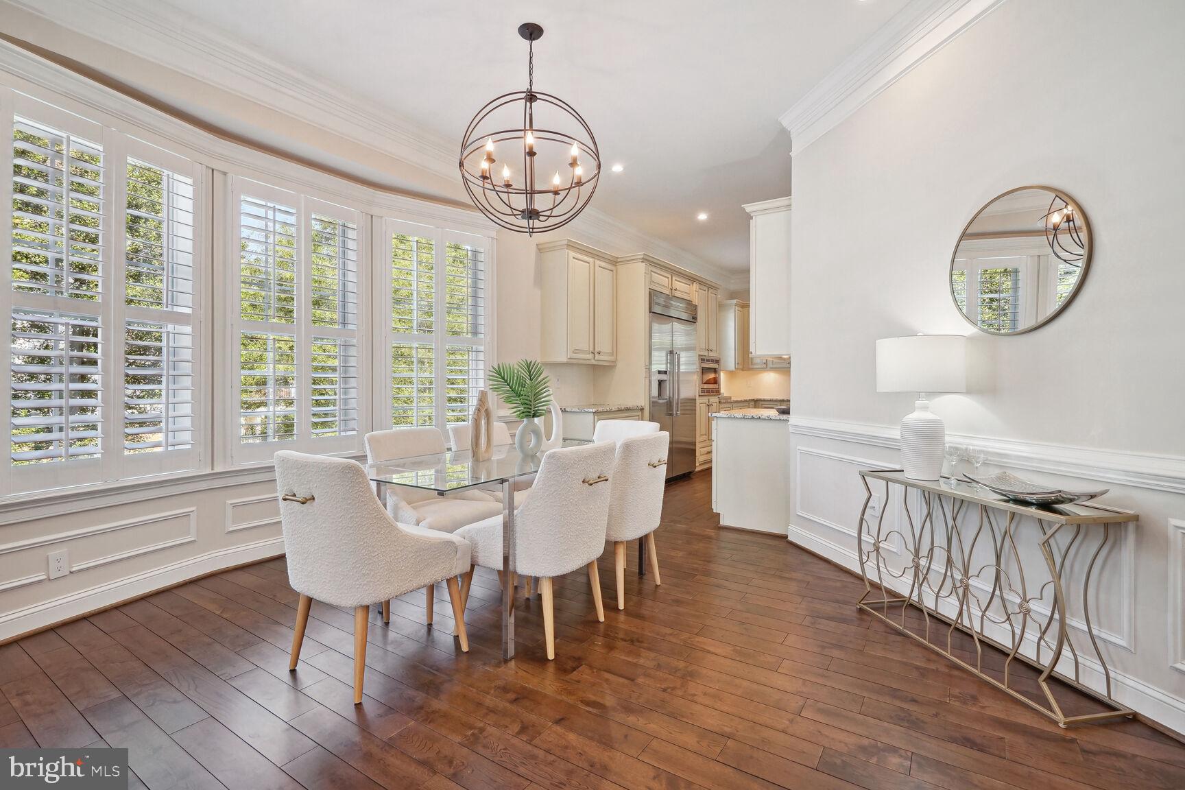 6701 Lumsden Street McLean, VA 22101 - Photo 6 of 57 a view of a dining room with furniture window and wooden floor