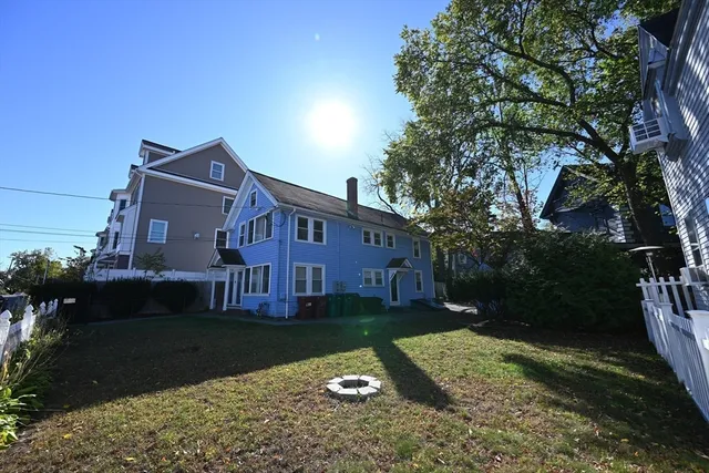 a house view with a garden space