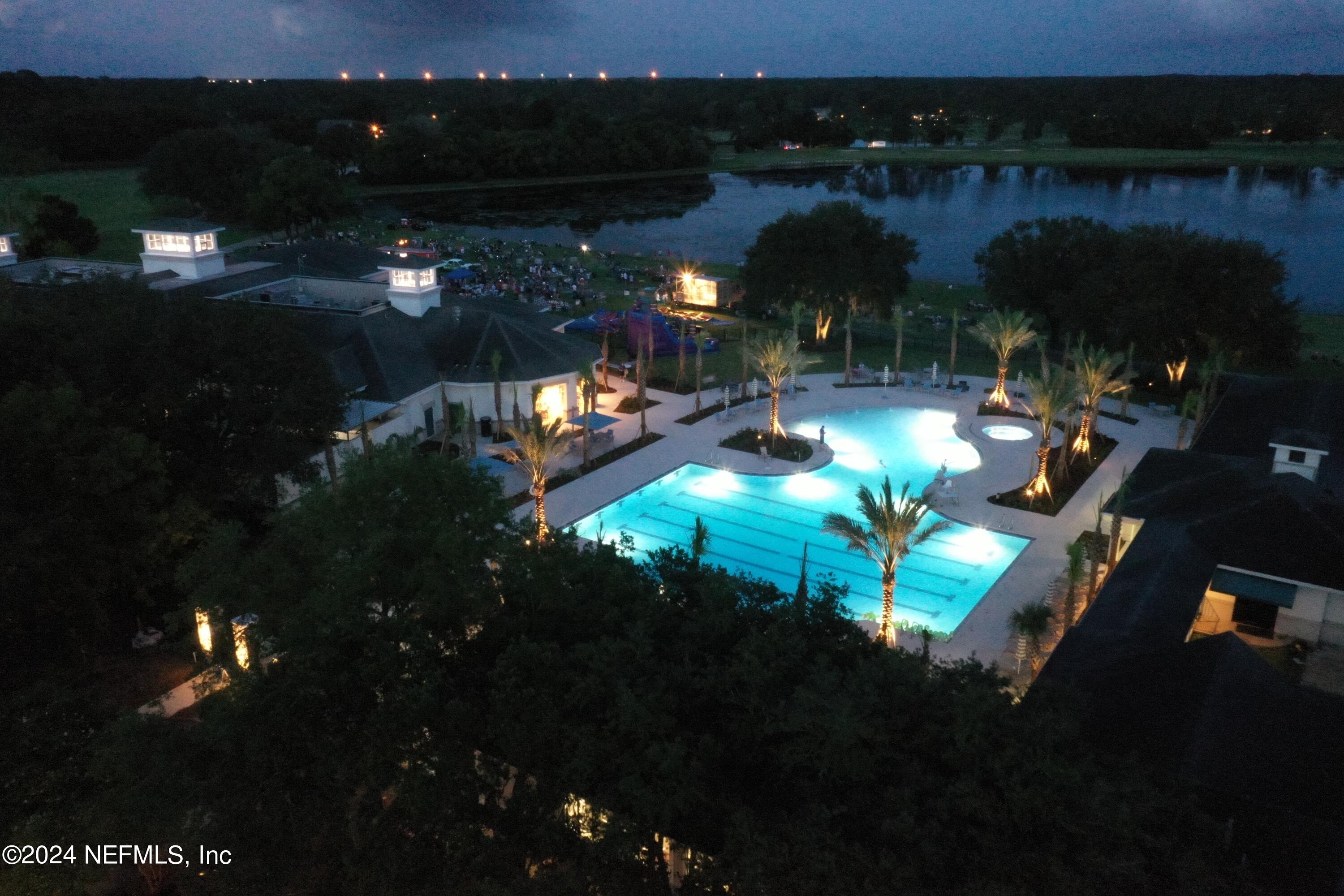 8195 Green Glade Road Jacksonville, FL 32256 - Photo 50 of 55 Club Pool at night