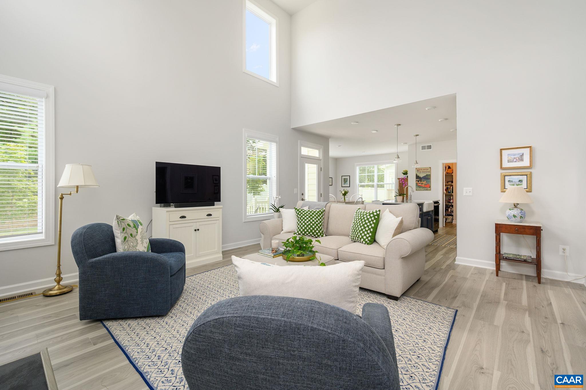 3526 Thicket Run Place Charlottesville, VA 22911 - Photo 10 of 36 a living room with furniture and a flat screen tv