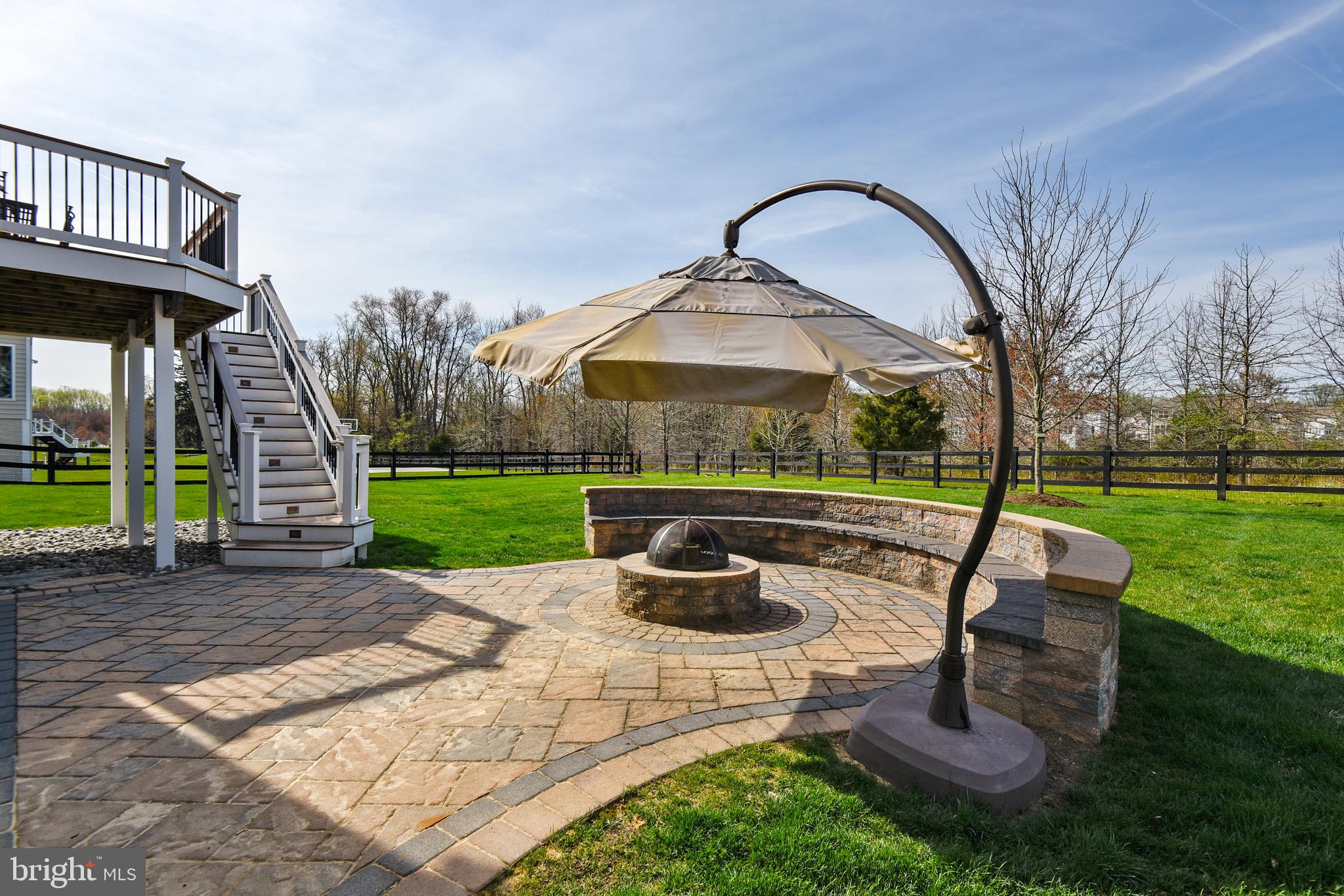 4814 Chichester House Road Olney, MD 20832 - Photo 71 of 84 Built in bench & fire pit