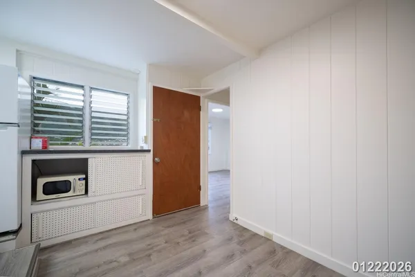 a view of kitchen and utility room