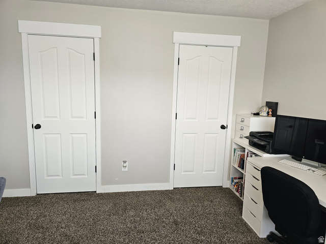 7481 Red Pine Road Eagle Mountain, UT 84005 - Photo 15 of 38 Third bedroom with two paneled interior doors with matte black hardware