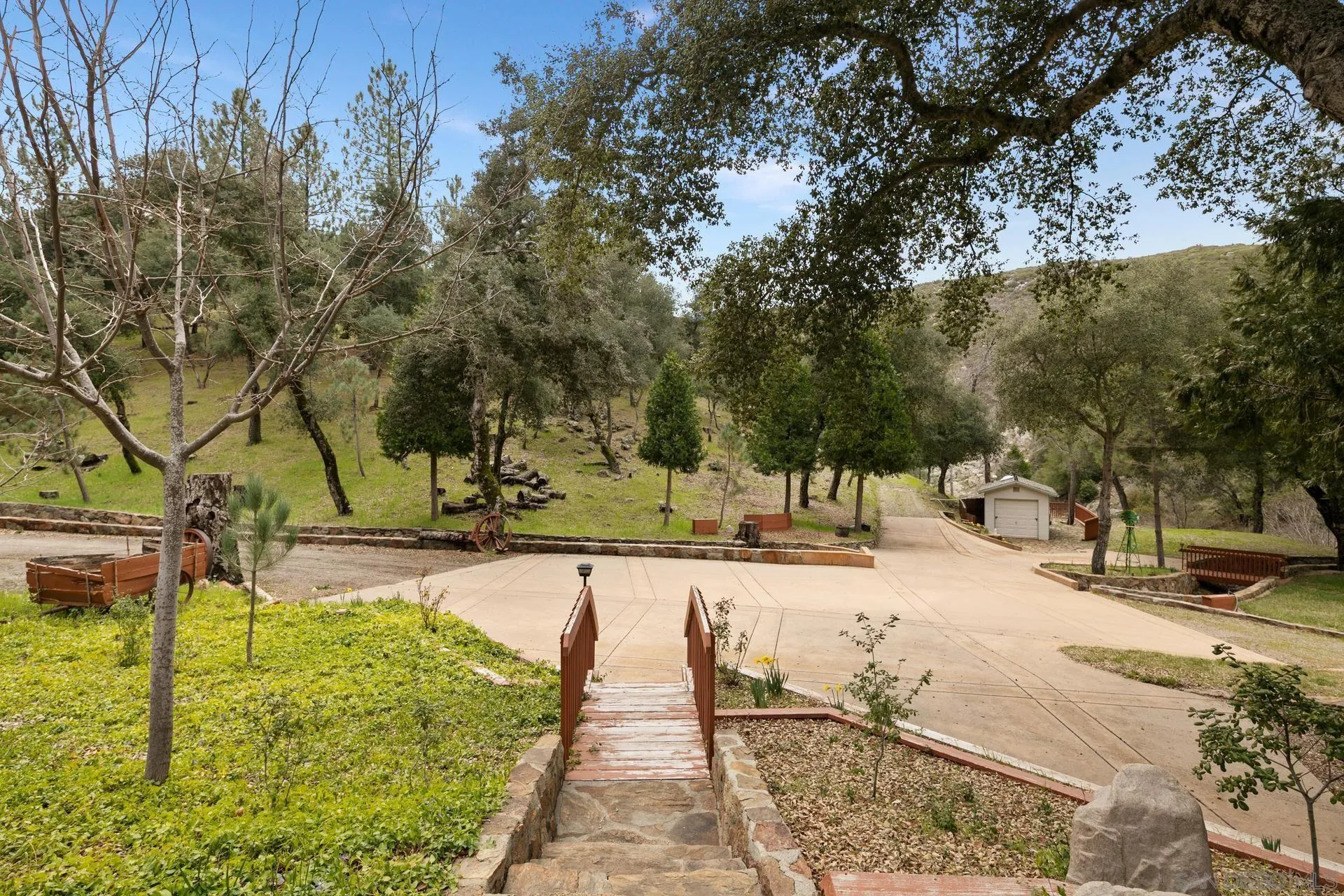 5820 Boulder Creek Road Julian, CA 92036 - Photo 30 of 75 a view of a yard with trees