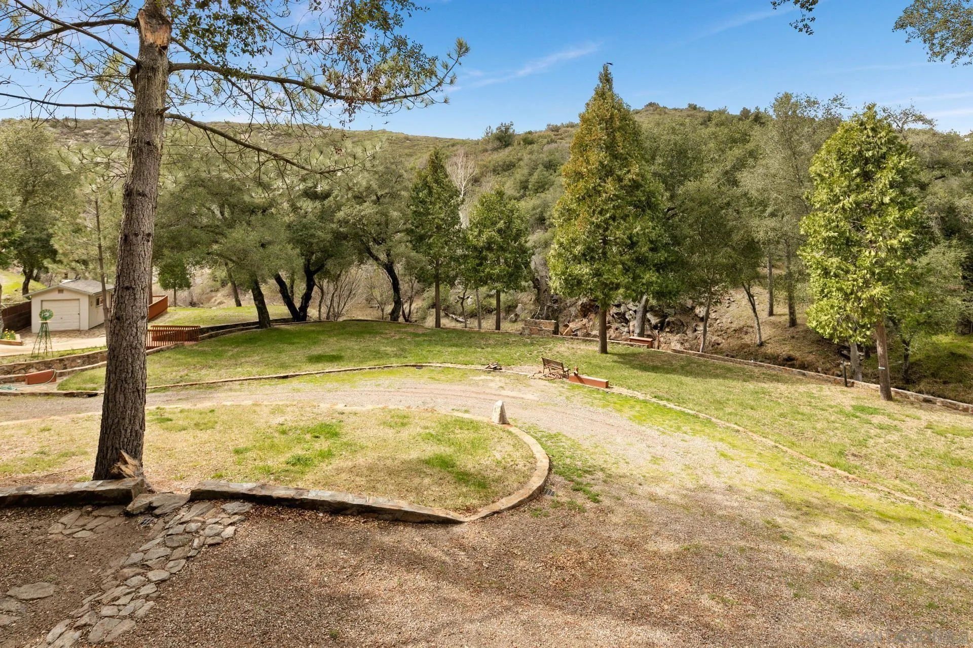 5820 Boulder Creek Road Julian, CA 92036 - Photo 34 of 75 a view of swimming pool with an outdoor seating