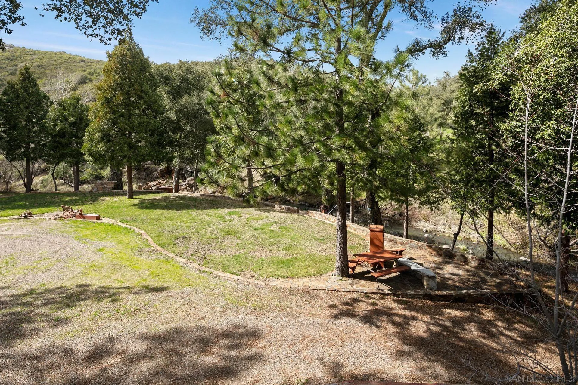 5820 Boulder Creek Road Julian, CA 92036 - Photo 39 of 75 a view of a yard with basketball court