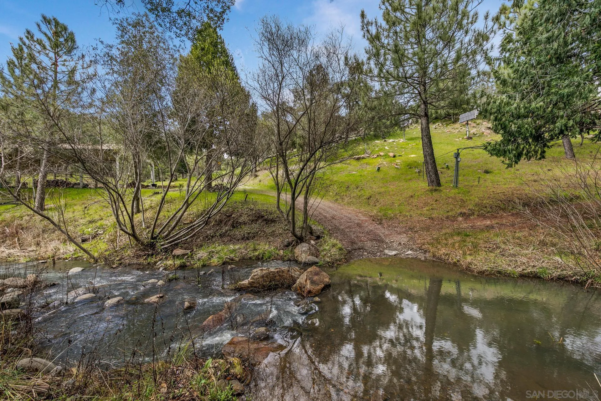 5820 Boulder Creek Road Julian, CA 92036 - Photo 41 of 75 a view of a yard with a tree