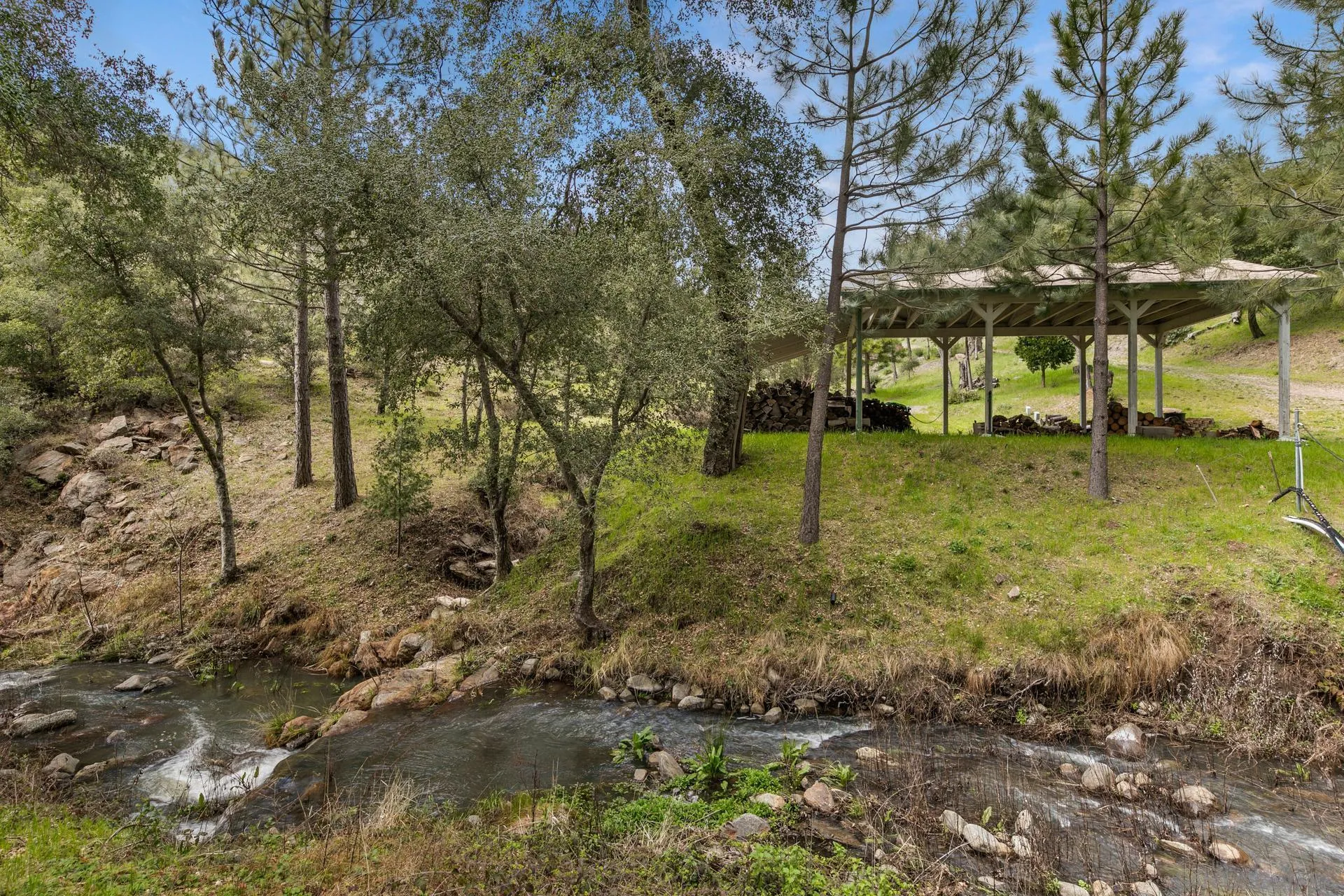 5820 Boulder Creek Road Julian, CA 92036 - Photo 43 of 75 a backyard of a house with lots of green space