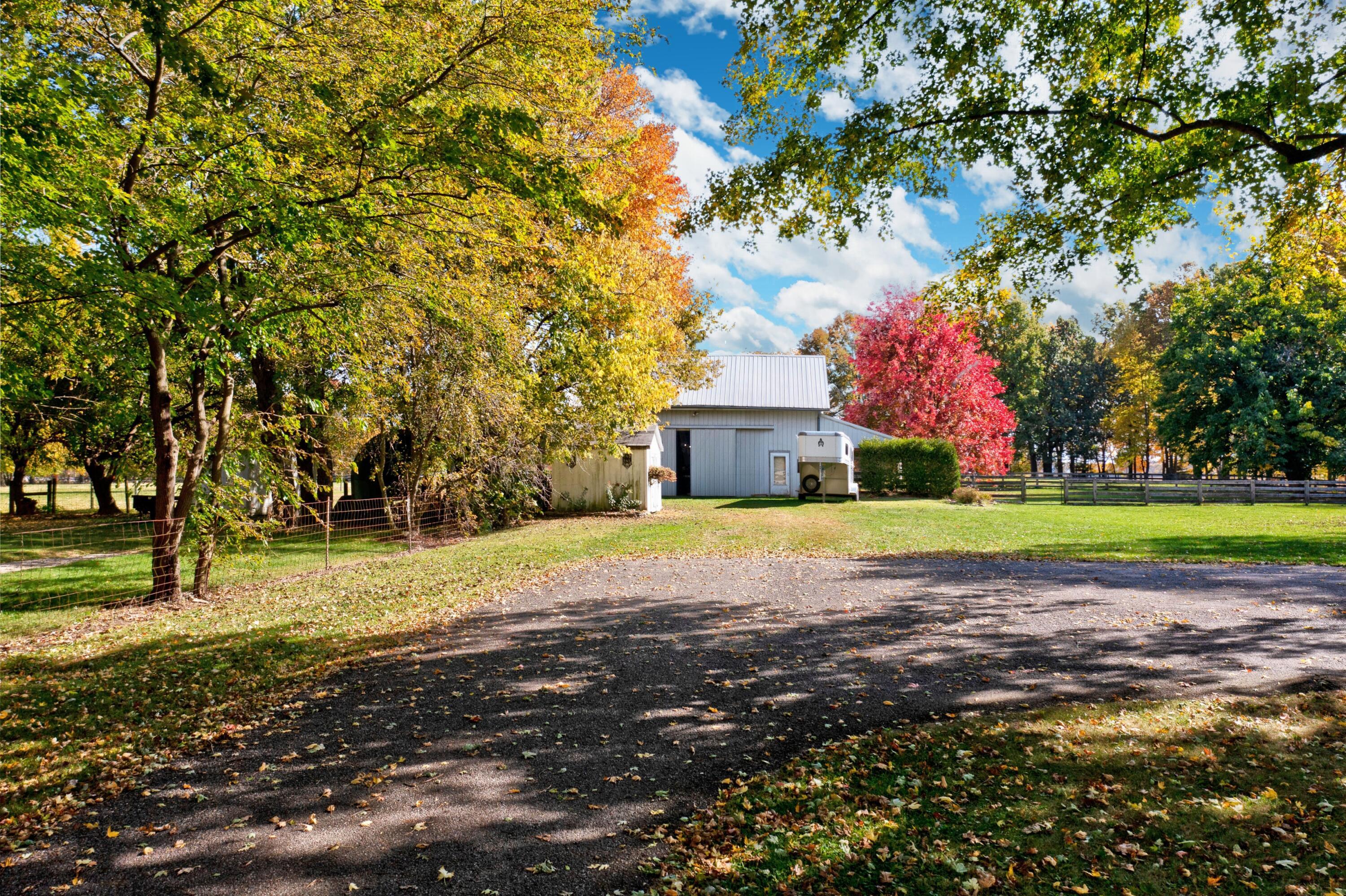 6681 Harlem Road Westerville, OH 43082 - Photo 51 of 78 39b. View of Barn & Parking Area