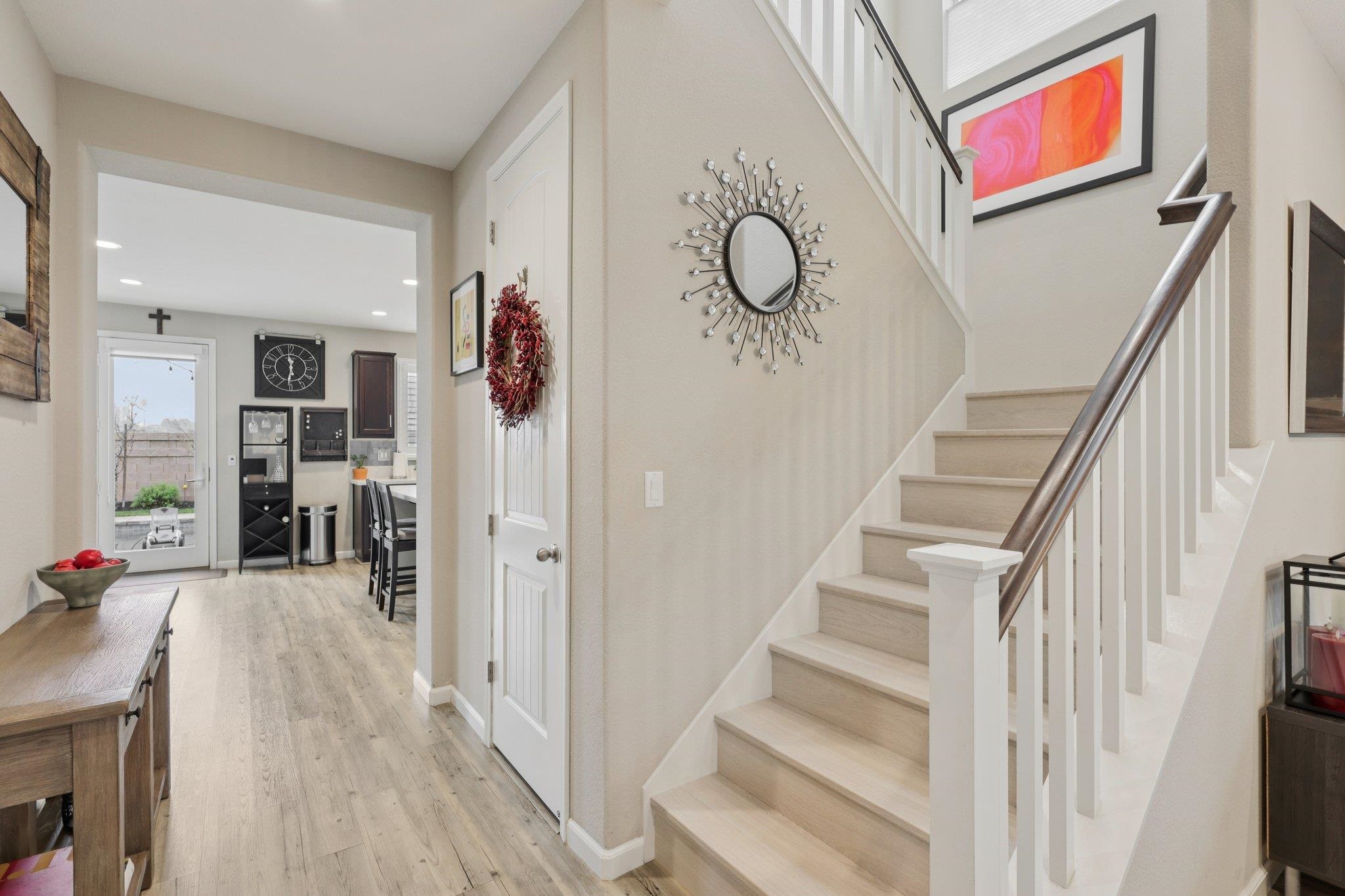 165 Little Ranch Circle Oakley, CA 94561 - Photo 13 of 60 Stairway with wood finished floors and recessed lighting