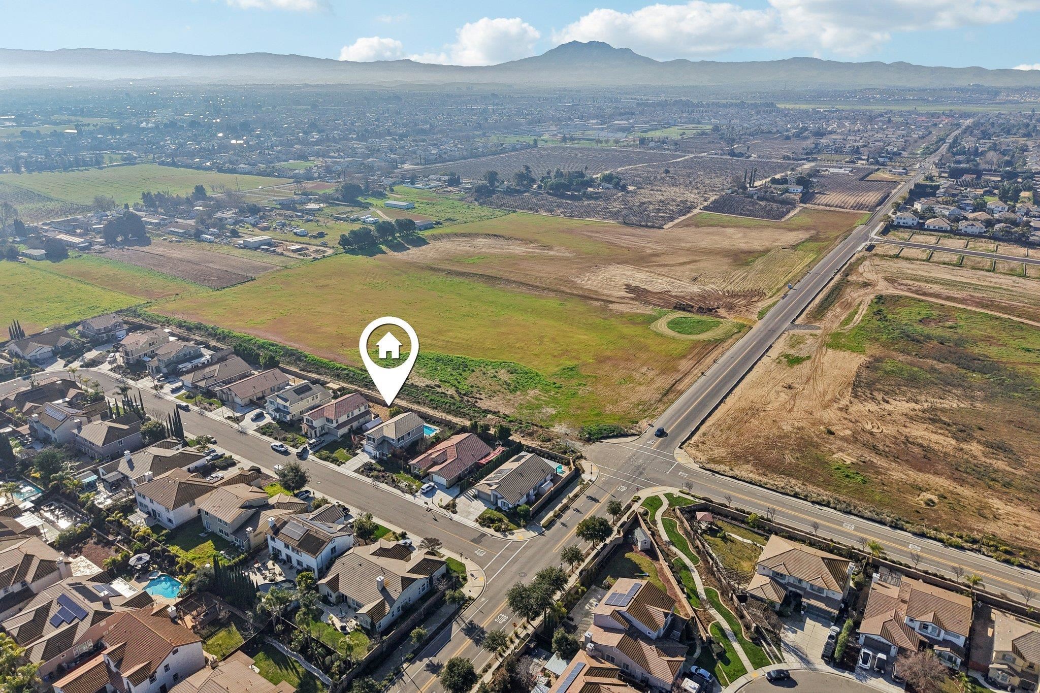 165 Little Ranch Circle Oakley, CA 94561 - Photo 58 of 60 Aerial overview of property's location with nearby suburban area and a mountainous background