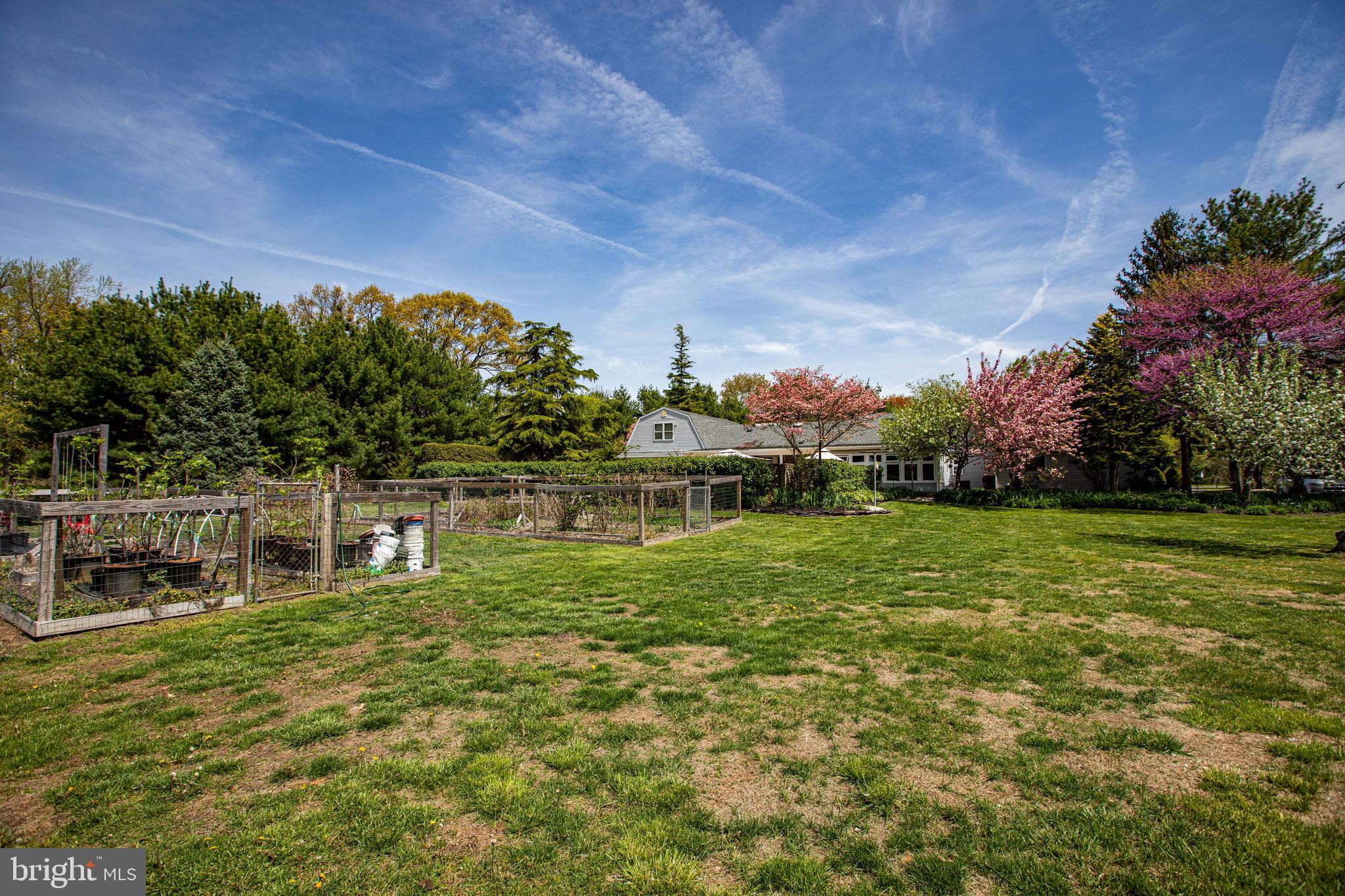 12 Millstream Road Cream Ridge, NJ 08514 - Photo 76 of 76 a backyard of a house with lots of green space and fountain