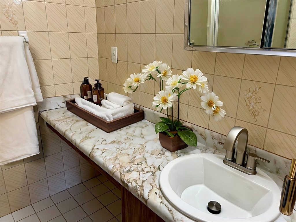 71 Nassau Drive, Unit 71 Springfield, MA 01129 - Photo 7 of 19 a bathroom with a sink and mirror
