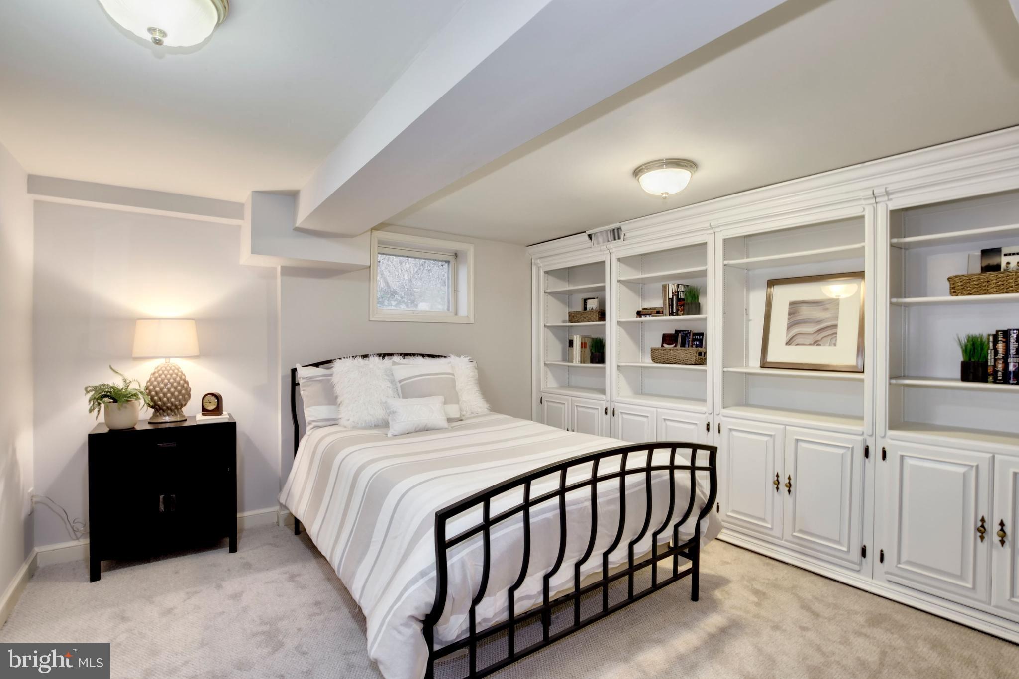 8315 Burdette Road Bethesda, MD 20817 - Photo 40 of 48 Lower level bedroom one (of two)