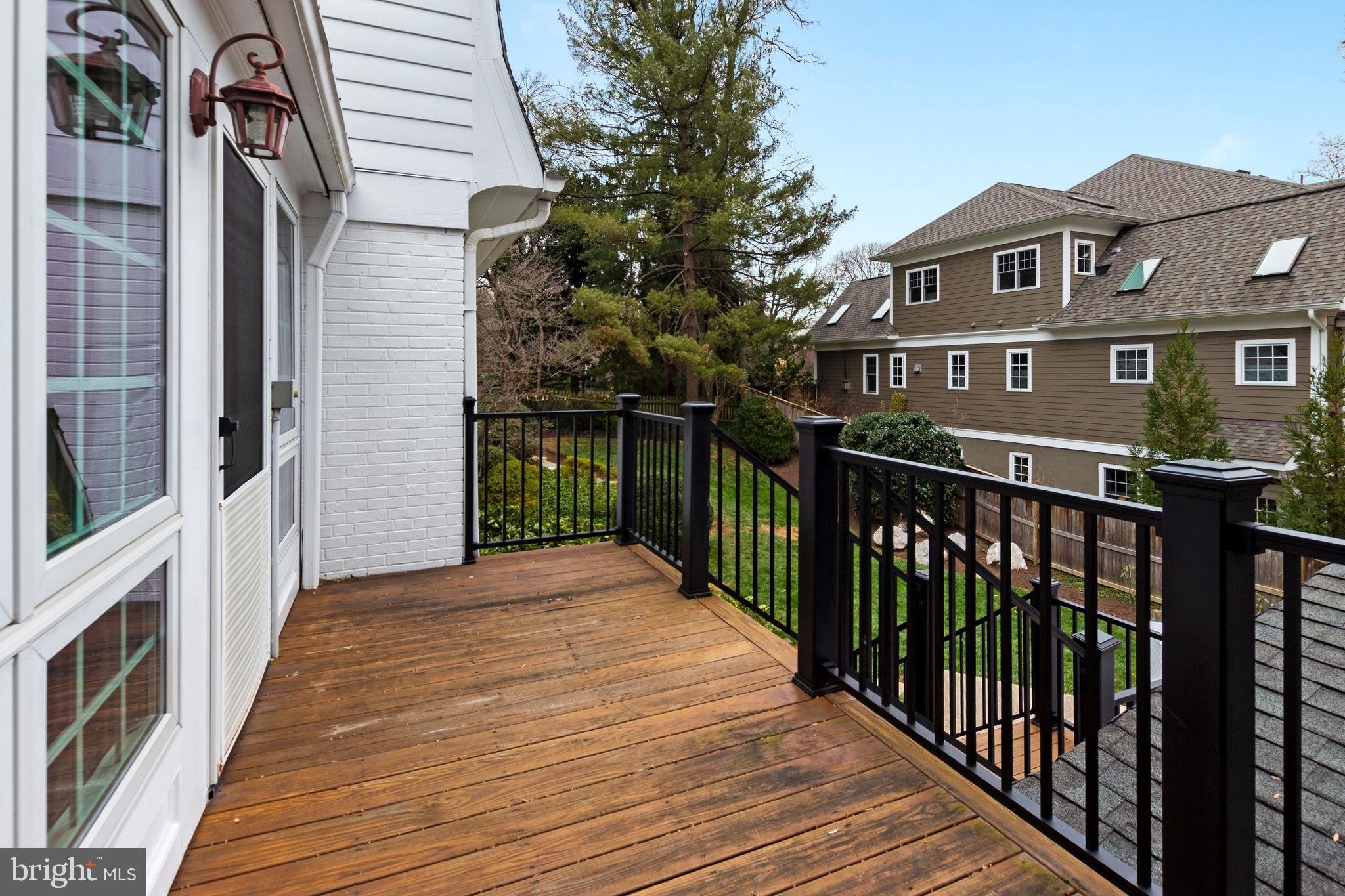 8315 Burdette Road Bethesda, MD 20817 - Photo 44 of 48 Deck area leads to fully fenced backyard