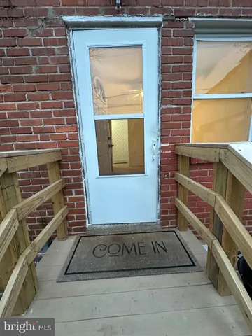 a view of a door of the house