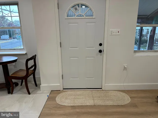 a view of a room with table and chair