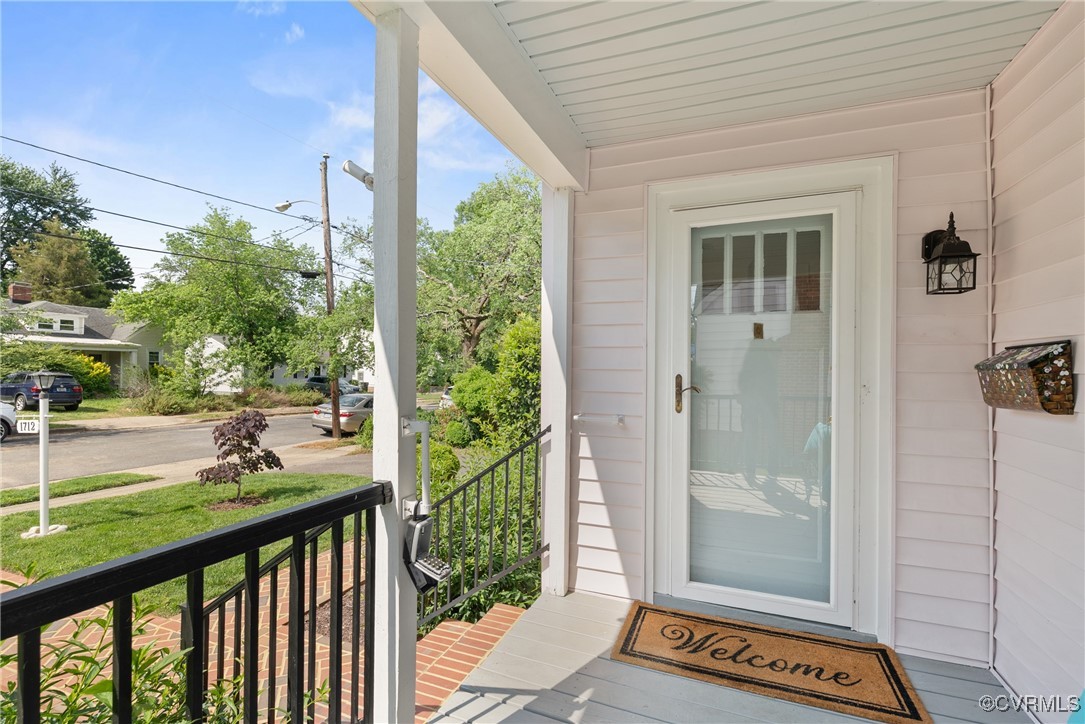 1712 Seddon Road Richmond, VA 23227 - Photo 28 of 29 Doorway to property featuring covered porch