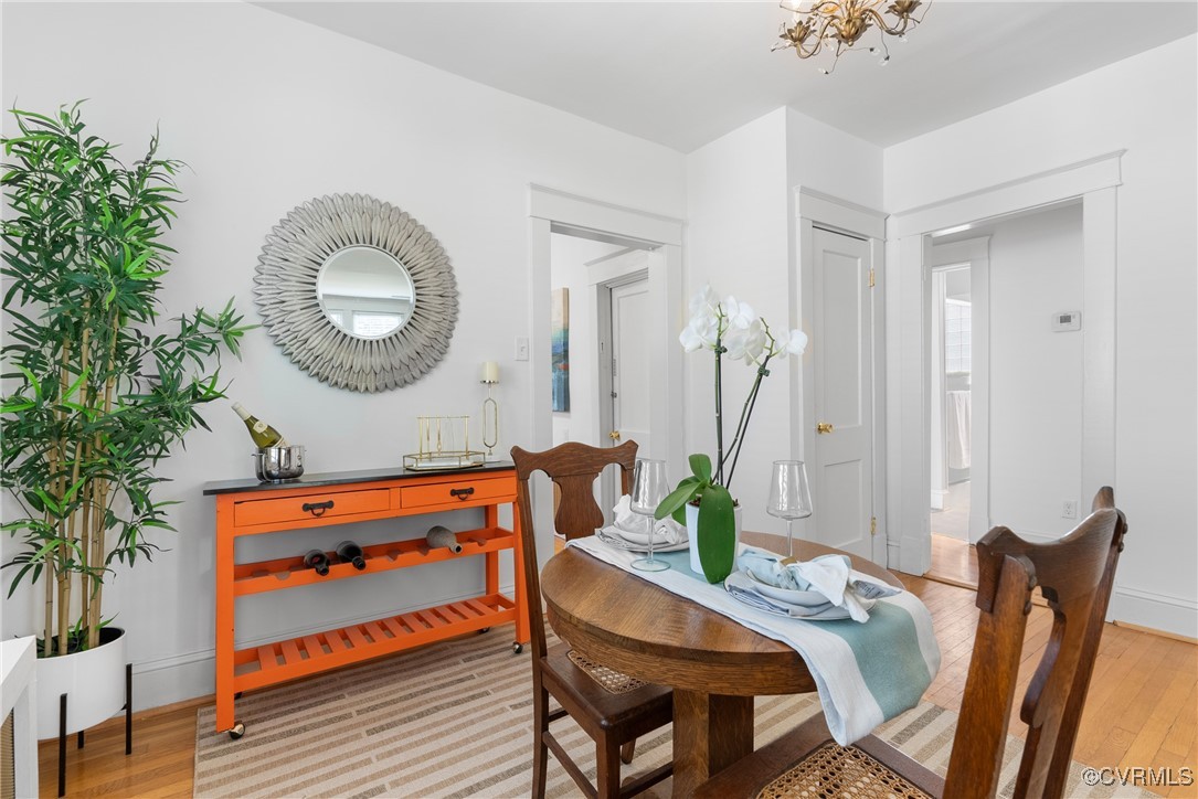 1712 Seddon Road Richmond, VA 23227 - Photo 8 of 29 Dining area featuring light wood finished floors,