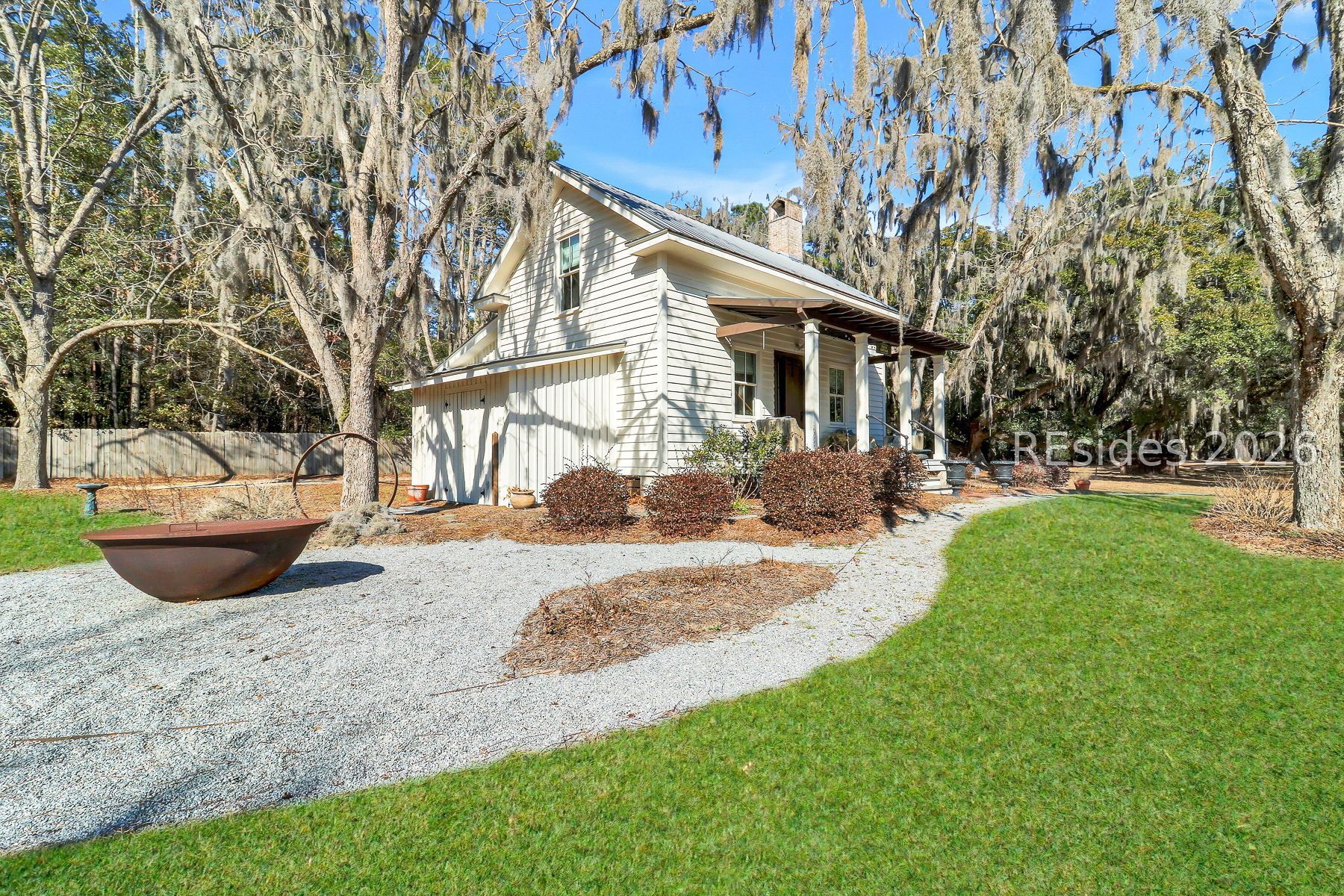 893 Grays Highway Ridgeland, SC 29936 - Photo 24 of 69 "The Pecan Cottage"Side with Fire Pit area