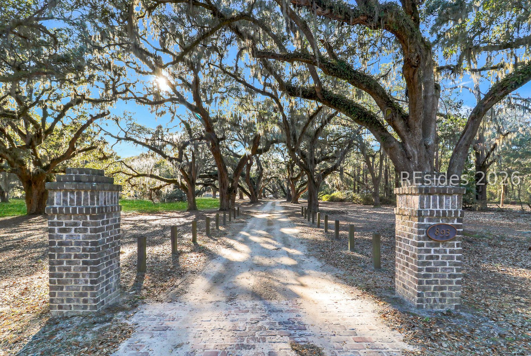 893 Grays Highway Ridgeland, SC 29936 - Photo 3 of 69 Entrance with Avenue of Angel Oaks