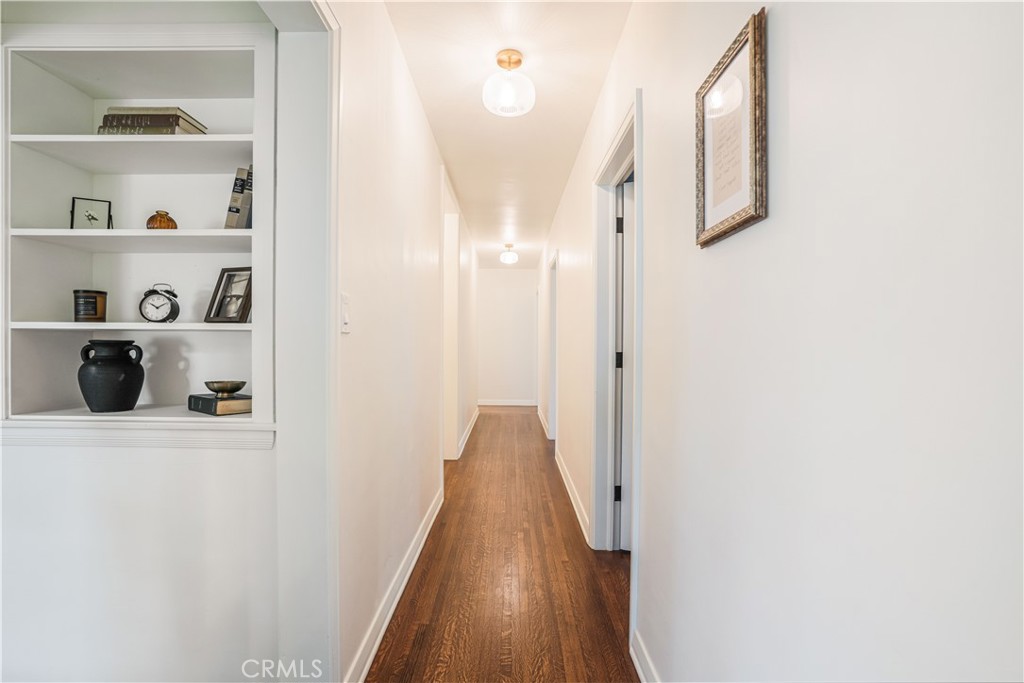 3500 Grayburn Road Pasadena, CA 91107 - Photo 23 of 60 a view of a hallway with wooden floor
