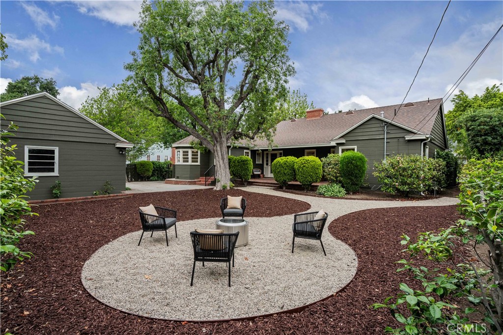 3500 Grayburn Road Pasadena, CA 91107 - Photo 45 of 60 a view of a house with backyard sitting area and garden